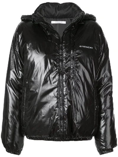 Shop Givenchy Black Women's Hooded Puffer Coat