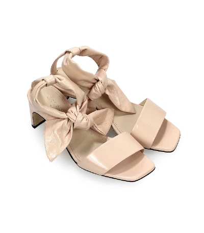 Shop Greymer Ivy Pink Leather Sandal In Neutrals