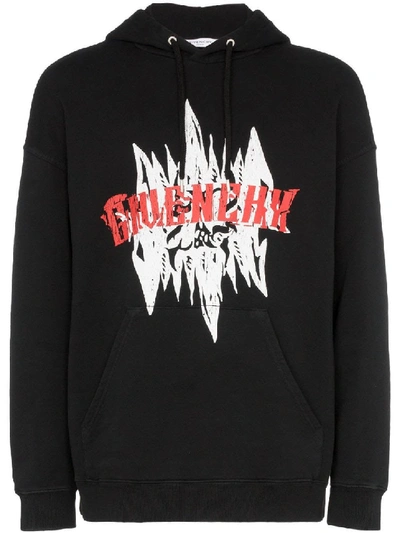 Shop Givenchy Black Men's Graphic Hoodie