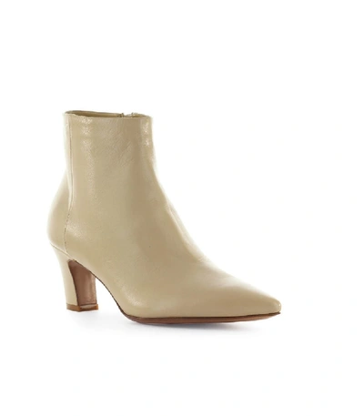 Shop Fiori Francesi Beige Leather Ankle Boot In Neutrals