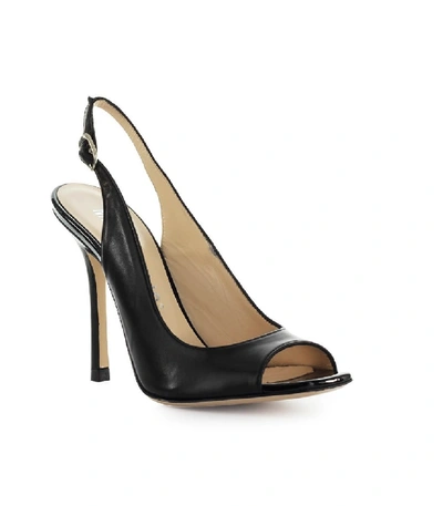 Shop Marc Ellis Black Leather Sandal