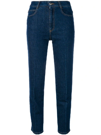 Shop Stella Mccartney - Blue Women's High-waisted Slim Jeans In Black