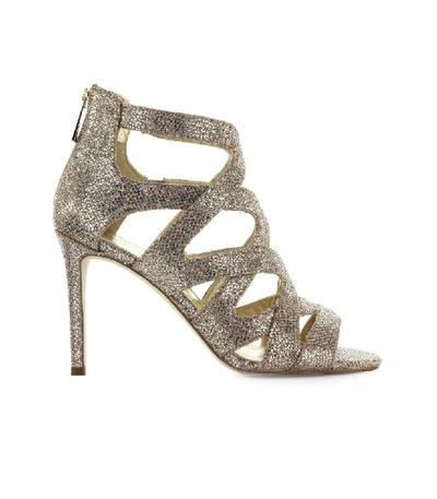 Shop Michael Kors Annalee Silver/sand Glitter Sandal In Neutrals