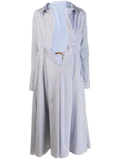 Shop Marni White Women's Nougat Illusion Shirt Coat