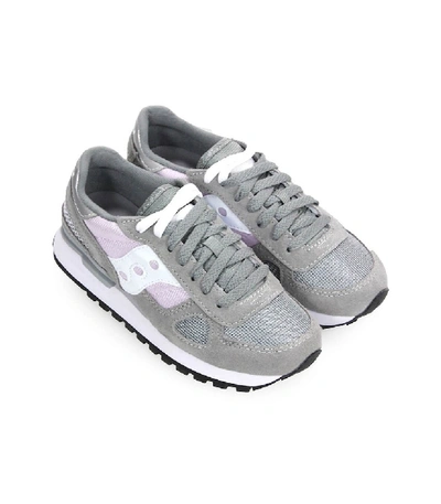 Saucony Shadow Grey Orchid Sneakers | ModeSens