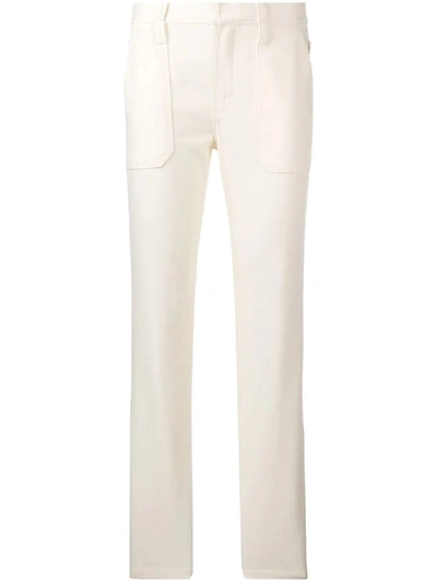 Shop Chloé White Women's Slim-fit Jeans