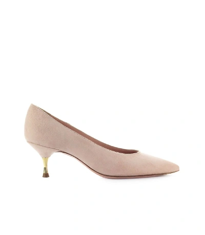 Shop Roberto Festa Claude Pink Suede Pump In Neutrals