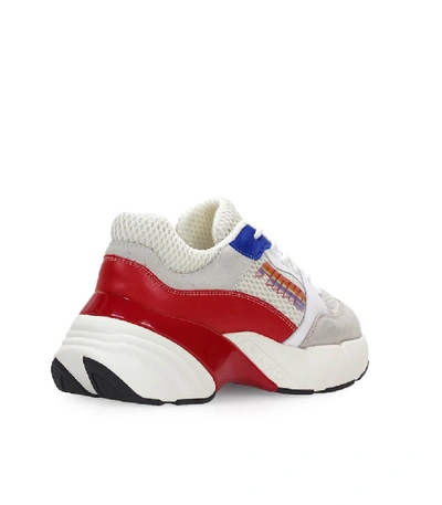 Shop Pinko White Red Shoes To Rock Sneaker