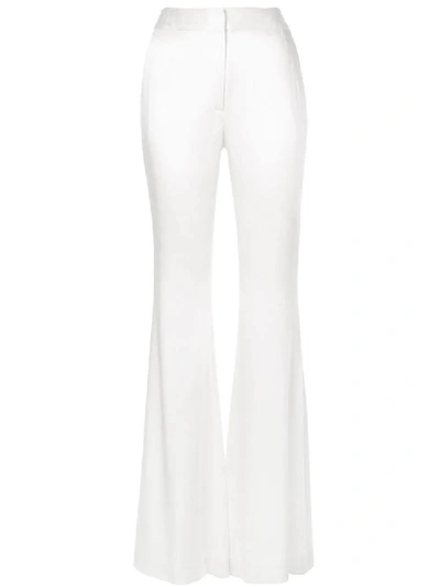 Shop Adam Lippes White Women's Flared Trousers