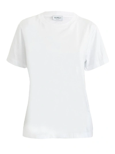 Shop Ferragamo White Women's Simple T-shirt