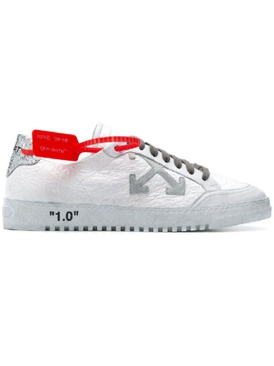 Shop Off-white Silver Men's 2.0 Low Sneakers In White