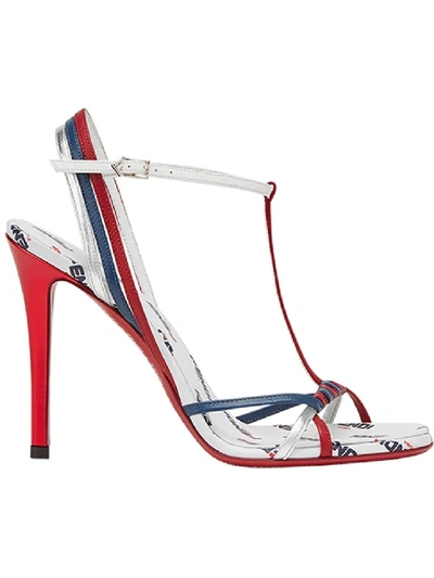 Shop Fendi Multicolor Women's  Mania Sandals In White