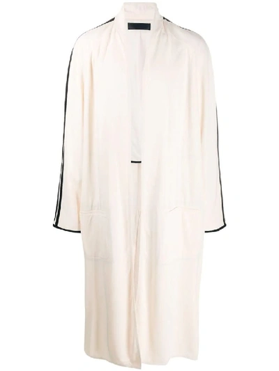 Shop Haider Ackermann White Men's Long Robe Coat