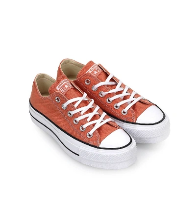 Shop Converse All Star Chuck Taylor Peach Sneaker In White