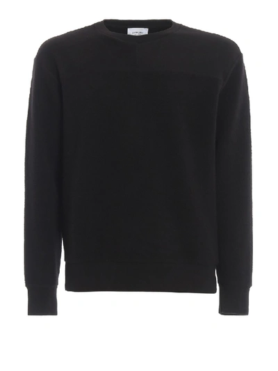 Shop Dondup Black Cotton Inside-out Sweatshirt