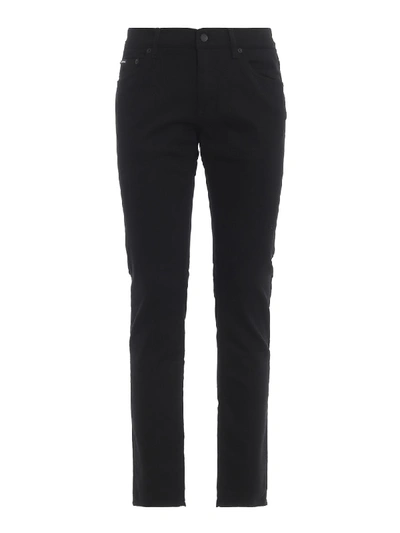 Shop Dolce & Gabbana Black Denim Skinny Jeans