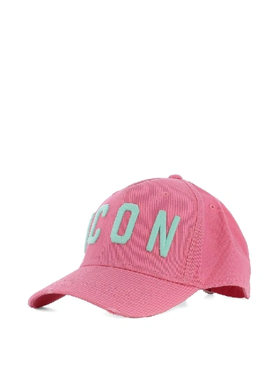 Shop Dsquared2 Icon Pink Baseball Cap