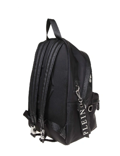 Shop Philipp Plein Backpack Rock In Nylon Color Black
