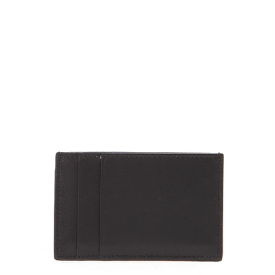 Shop Alexander Mcqueen Bug Black Leather Cardholder