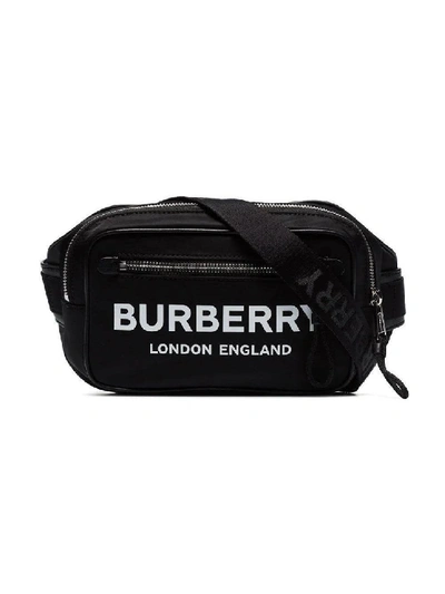 Shop Burberry Black Women's Logo Print Belt Bag