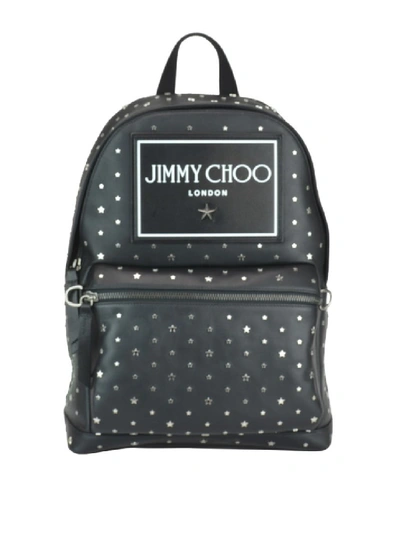 Shop Jimmy Choo Wilmer Star Studded Backpack In Grey