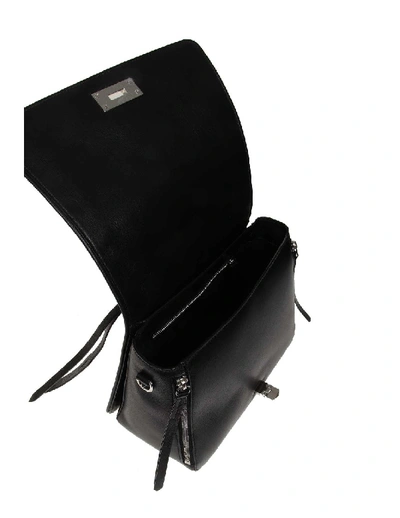 Shop Jimmy Choo Helia Handle Leather Handle Bag In Black Leather