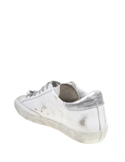 Shop Golden Goose Superstar Sneakers In White Leather Decorated By Hand