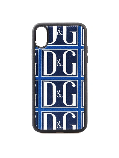 Shop Dolce & Gabbana Dg Tile Print Iphone X Case In Black