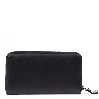 Shop Ferragamo Black Vara Leather Wallet