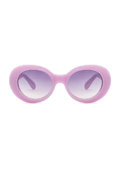 Shop Acne Studios Purple Purple Mustang Sunglasses