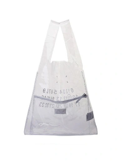 Shop Maison Margiela Clear Pvc Shopping Bag In White