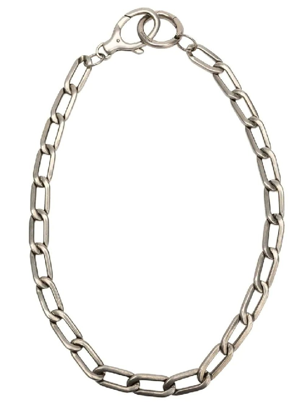 Balenciaga Silver Men's Chain Necklace | ModeSens