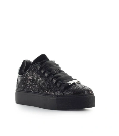 Shop Dsquared2 551 Maxi Sole Black Sequins Sneaker