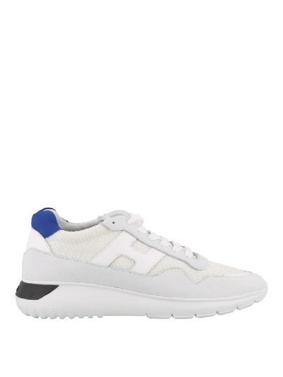 Shop Hogan Interactive Leather Sneakers In White