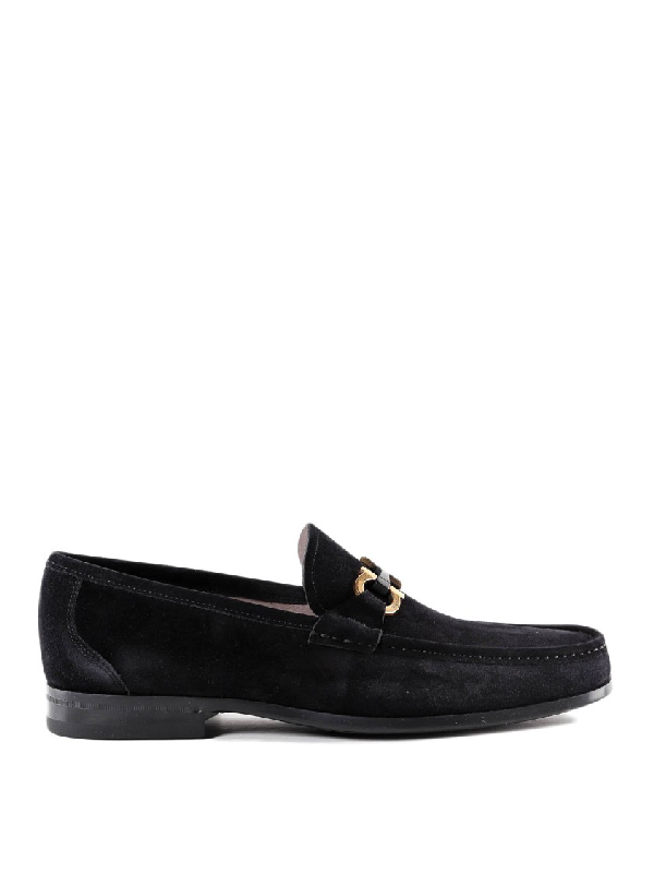 salvatore ferragamo sherman gancini bit leather loafers