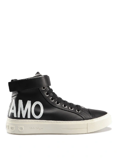 Shop Ferragamo Ayr 2 High Top Sneakers In Black