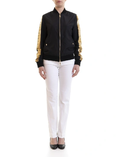 Shop Versace Blouson In Black