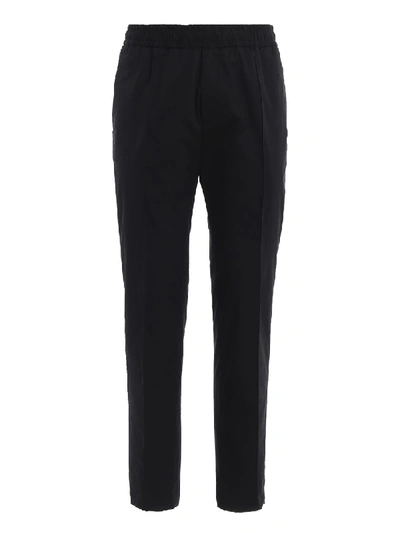 Shop Versace Nastro  Black Trousers