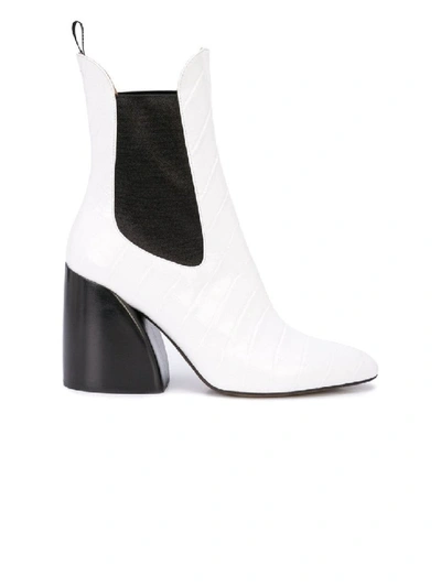 Shop Chloé White Women's Wave Ankle Boots