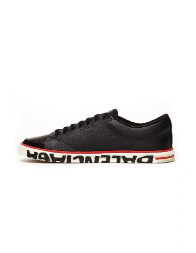 Shop Balenciaga Match Black Leather Sneakers