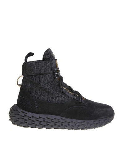 Shop Giuseppe Zanotti Urchin Sneakers In Black Suede Suede