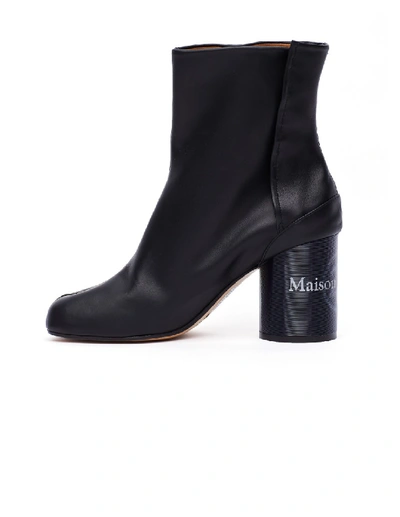 Shop Maison Margiela Hologram Heel Tabi Ankle Boots In Black