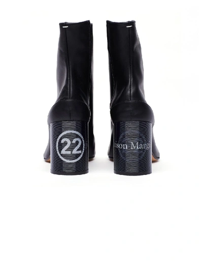 Shop Maison Margiela Hologram Heel Tabi Ankle Boots In Black