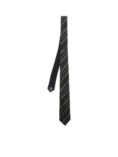Shop Missoni Silk Tie Cr7aseu7057 3 In Black
