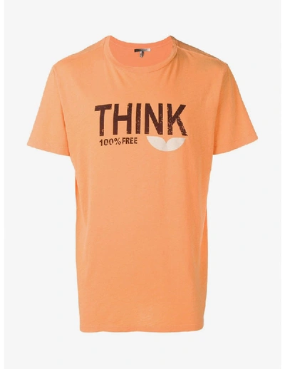 Shop Isabel Marant Zafferh Orange T-shirt