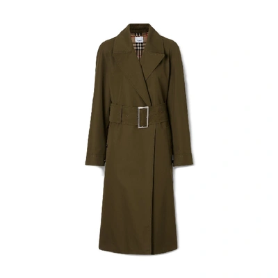 Shop Burberry Camelford Trench Coat In Black