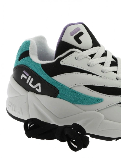 Shop Fila Sneaker Leather 1010573 11p In White