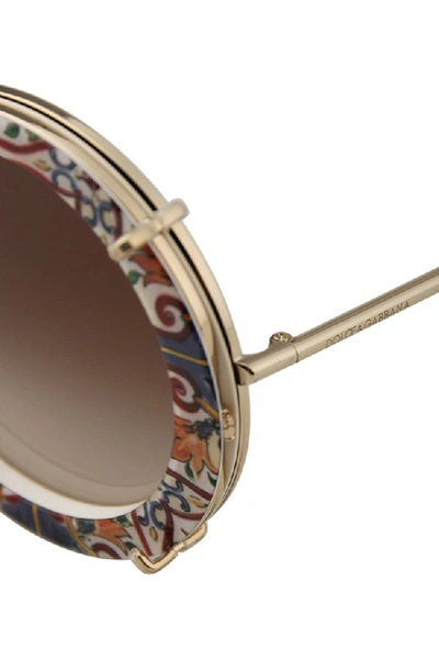 Shop Dolce & Gabbana Customize Your Eyes Majolica Clip On Sunglasses In Black