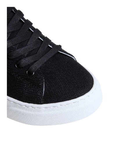 Shop Philippe Model Sneakers Temple In Lurex Color Black