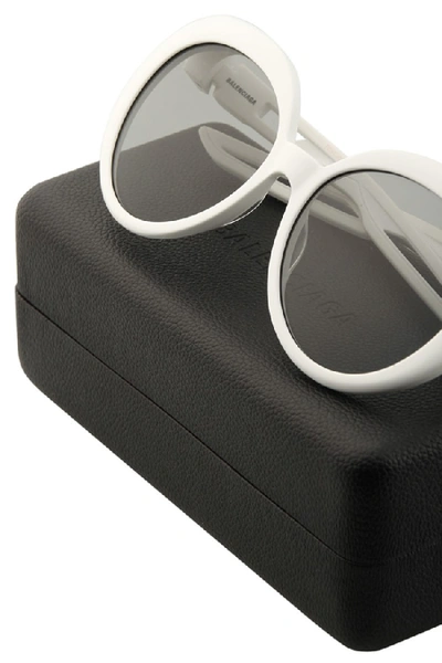 Shop Balenciaga Hybrid Butterfly Sunglasses In Grey